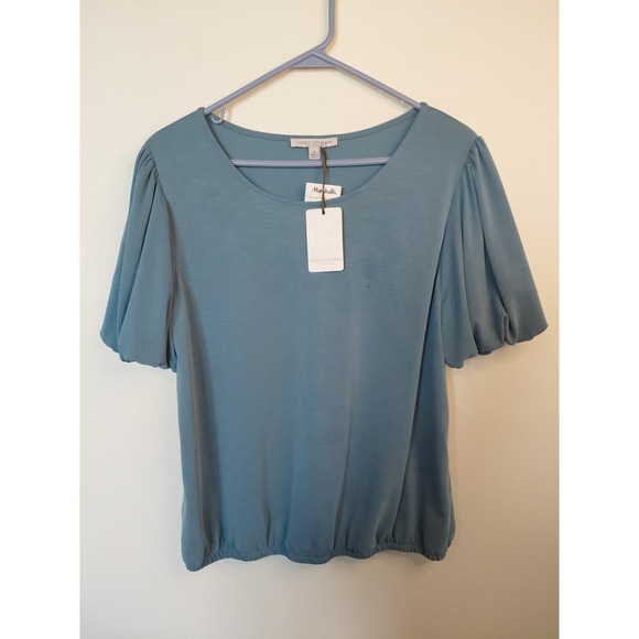 Green Envelope Tops - New W/ Tag Green Envelope Los Angeles Green Flutter Sleeve Top Womens Sz  XL